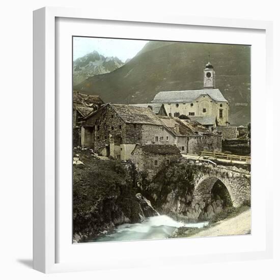 Hospital (Switzerland), the Old Bridge-Leon, Levy et Fils-Framed Photographic Print