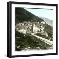 Hospital (Switzerland), the Village and the Road of the Saint-Gothard, Circa 1865-Leon, Levy et Fils-Framed Photographic Print