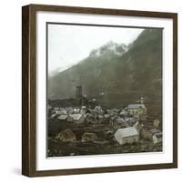 Hospital (Switzerland), the Village Near the Saint-Gothard Mountain Pass-Leon, Levy et Fils-Framed Photographic Print