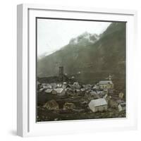 Hospital (Switzerland), the Village Near the Saint-Gothard Mountain Pass-Leon, Levy et Fils-Framed Photographic Print