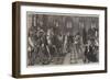 Hospitality, the Admission of Sir Tristram to the Fellowship of the Round Table-null-Framed Giclee Print