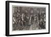 Hospitality, the Admission of Sir Tristram to the Fellowship of the Round Table-null-Framed Giclee Print