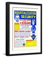 Hospitalization Security-null-Framed Art Print