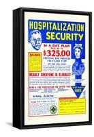 Hospitalization Security-null-Framed Stretched Canvas