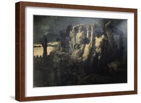 Hostages of Crema-Gaetano Previati-Framed Giclee Print