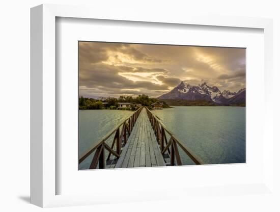 Hosteria Pehoe. Cordillera Del Paine. Torres Del Paine NP. Chile-Tom Norring-Framed Photographic Print