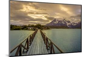 Hosteria Pehoe. Cordillera Del Paine. Torres Del Paine NP. Chile-Tom Norring-Mounted Photographic Print