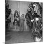 Hostler Henry Gibbs, Frowning Because of the Empty Saddles at the Old Stable-null-Mounted Photographic Print