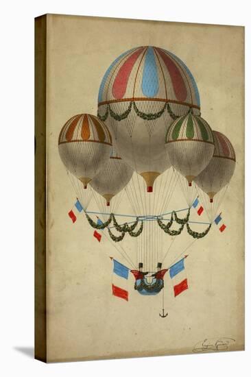 Hot Air Balloon 17-Vintage Apple Collection-Stretched Canvas