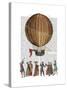 Hot Air Balloon and People-Fab Funky-Stretched Canvas