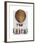 Hot Air Balloon and People-Fab Funky-Framed Art Print