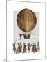 Hot Air Balloon and People-Fab Funky-Mounted Art Print