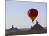 Hot Air Balloon and Rock Formations at Dawn, Valley of the Gods, Utah, USA-James Hager-Mounted Photographic Print