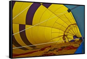 Hot Air Balloon, Ballooning, Sedona, Coconino NF, Arizona, USA-Michel Hersen-Framed Stretched Canvas