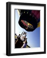 Hot Air Balloon Being Prepared for Lift Off. Hudson Valley, New York, New York, USA-Paul Sutton-Framed Premium Photographic Print