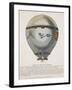 Hot Air Balloon Experiment Carried Out by Aviation Pioneer-null-Framed Giclee Print