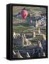 Hot Air Balloon Flight over Volcanic Tufa Rock Formations, Goreme, Cappadocia, Anatolia, Turkey-Gavin Hellier-Framed Stretched Canvas