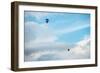 Hot Air Balloon High Above Bristol with Storm Clouds, Uk-Dan Tucker-Framed Photographic Print