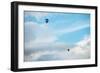 Hot Air Balloon High Above Bristol with Storm Clouds, Uk-Dan Tucker-Framed Photographic Print