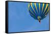 Hot Air Balloon in Cloudy Sky-Jorg Hackemann-Framed Stretched Canvas