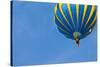 Hot Air Balloon in Cloudy Sky-Jorg Hackemann-Stretched Canvas