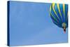 Hot Air Balloon in Cloudy Sky-Jorg Hackemann-Stretched Canvas