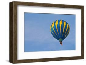 Hot Air Balloon in Cloudy Sky-Jorg Hackemann-Framed Photographic Print