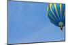 Hot Air Balloon in Cloudy Sky-Jorg Hackemann-Mounted Photographic Print