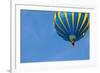 Hot Air Balloon in Cloudy Sky-Jorg Hackemann-Framed Photographic Print