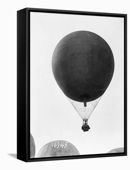 Hot Air Balloon in Flight-null-Framed Stretched Canvas
