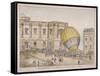 Hot Air Balloon in the Courtyard of Burlington House, Piccadilly, Westminster, London, 1814-James Gillray-Framed Stretched Canvas