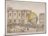 Hot Air Balloon in the Courtyard of Burlington House, Piccadilly, Westminster, London, 1814-James Gillray-Mounted Giclee Print