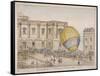 Hot Air Balloon in the Courtyard of Burlington House, Piccadilly, Westminster, London, 1814-James Gillray-Framed Stretched Canvas