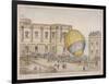 Hot Air Balloon in the Courtyard of Burlington House, Piccadilly, Westminster, London, 1814-James Gillray-Framed Giclee Print