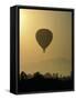 Hot Air Balloon Over Napa Valley at Sunrise, Oregon, USA-Janis Miglavs-Framed Stretched Canvas