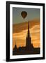 Hot Air Balloon over Riddarholmskyrkan-Jon Hicks-Framed Photographic Print