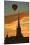 Hot Air Balloon over Riddarholmskyrkan-Jon Hicks-Mounted Photographic Print