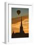 Hot Air Balloon over Riddarholmskyrkan-Jon Hicks-Framed Photographic Print