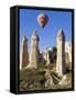 Hot Air Balloon over the Phallic Pillars, Love Valley, Near Goreme, Cappadocia, Turkey-Gavin Hellier-Framed Stretched Canvas