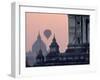 Hot Air Balloon over the Temple Complex of Pagan at Dawn, Burma-Brian McGilloway-Framed Photographic Print