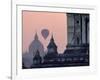 Hot Air Balloon over the Temple Complex of Pagan at Dawn, Burma-Brian McGilloway-Framed Photographic Print