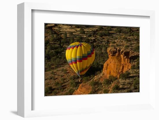 Hot Air Balloon, Red Rock, Coconino Nf, Sedona, Arizona, USA-Michel Hersen-Framed Photographic Print