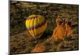 Hot Air Balloon, Red Rock, Coconino Nf, Sedona, Arizona, USA-Michel Hersen-Mounted Photographic Print