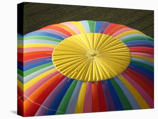 Hot-air Balloon, South Island, New Zealand-David Wall-Stretched Canvas