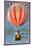 Hot Air Balloon Tours - Vintage Sign-Lantern Press-Mounted Art Print