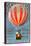 Hot Air Balloon Tours - Vintage Sign-Lantern Press-Stretched Canvas