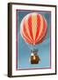 Hot Air Balloon Tours - Vintage Sign-Lantern Press-Framed Art Print