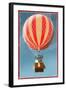 Hot Air Balloon Tours - Vintage Sign-Lantern Press-Framed Art Print