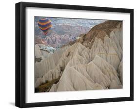 Hot Air Balloon View of the Landforms of Cappadoccia, Turkey-Darrell Gulin-Framed Premium Photographic Print