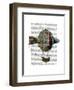 Hot Air Balloon with Tail Feather-Fab Funky-Framed Art Print